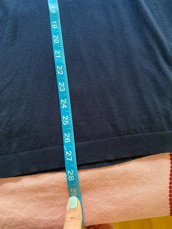 Ted Baker Navy Blue Pink White Stripe Collar Knit Polo Shirt Medium - Picture 13 of 15